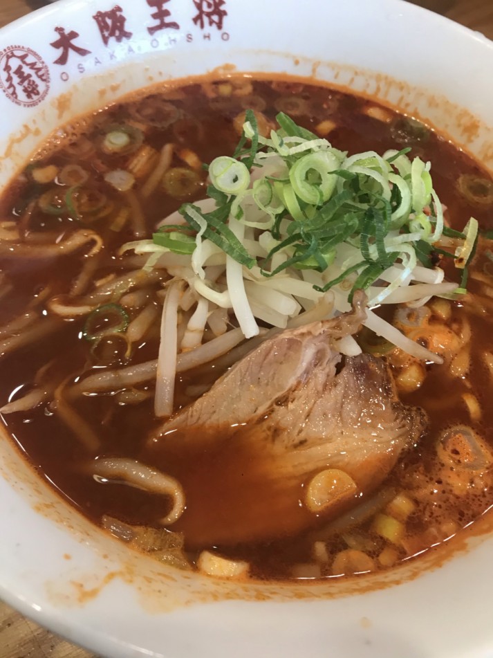 宮崎 大阪王将 宮崎青葉店の炎のラーメンをa Otsukaさんが3 00kmと辛ジャッジ 辛メーター