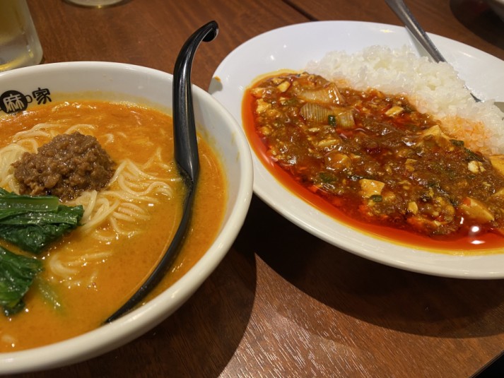 千葉 陳麻家千葉c One店の陳麻飯セット 3辛をただのブスさんが2 00kmと辛ジャッジ 辛メーター