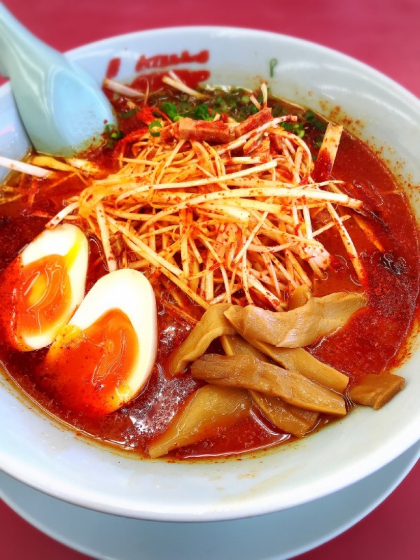 ウルトラ激辛ラーメン 2 10km ラーメン山岡家 上尾店 埼玉県 辛メーター